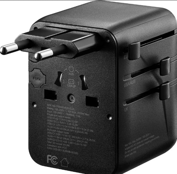إبراند محول سفر عالمي 20واط-IBRAND universal travel adapter 20w