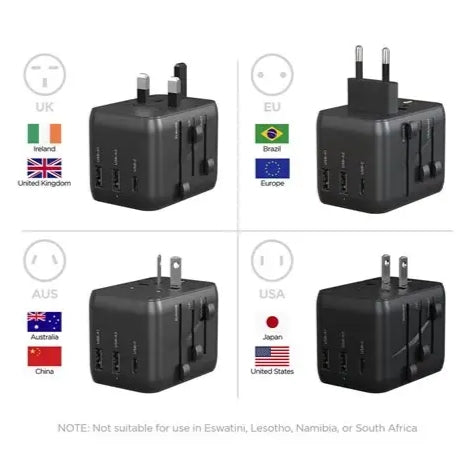 N YORK TRAVEL ADAPTER 15W-محول السفر العالمي 15 واط من أن يورك